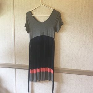 Almost knee length dress